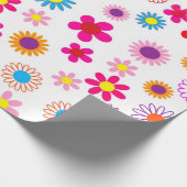 Funky bloem wrapping papier (Hoek)