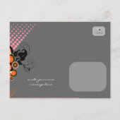 Funky Bloom Hair *01 Party Invitation Briefkaart (Achterkant)