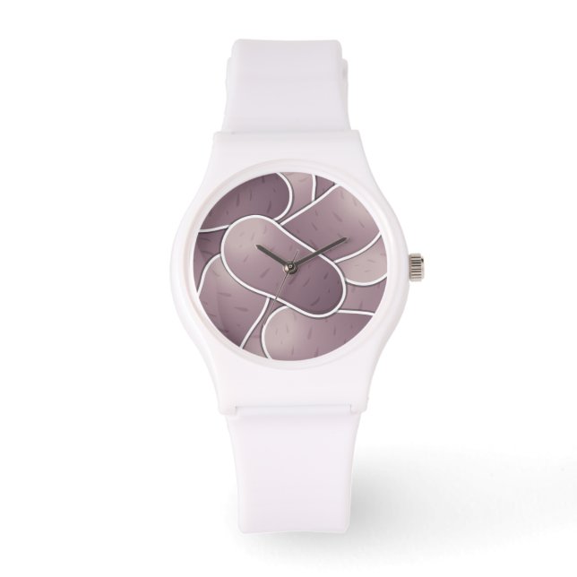 Funky blue-aardappel horloge (Voorkant)