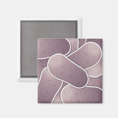 Funky blue-aardappel magneet (Voorkant / Achterkant)