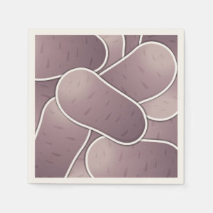 Funky blue-aardappel servet