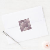 Funky blue-aardappel vierkante sticker (Envelop)