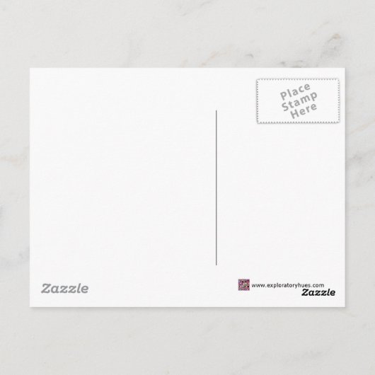 Funky Blue 'Bathroom Tiles'-patroon Briefkaart (Achterkant)