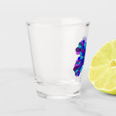 Funky Blue Butterfly Shot glass Glas (Links)