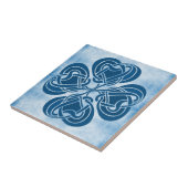 Funky Blue Celtic Knot Tegeltje (Zijkant)