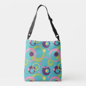 Funky Blue Circles All-over-print tas (Achterkant)