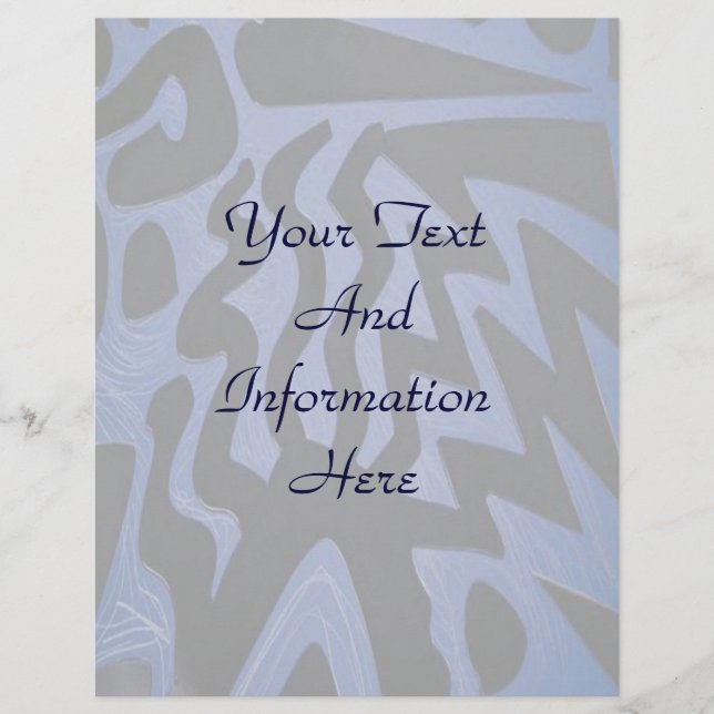 Funky Blue Letterhead (Voorkant)