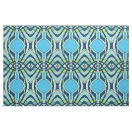 Funky Blue Pattern Stof