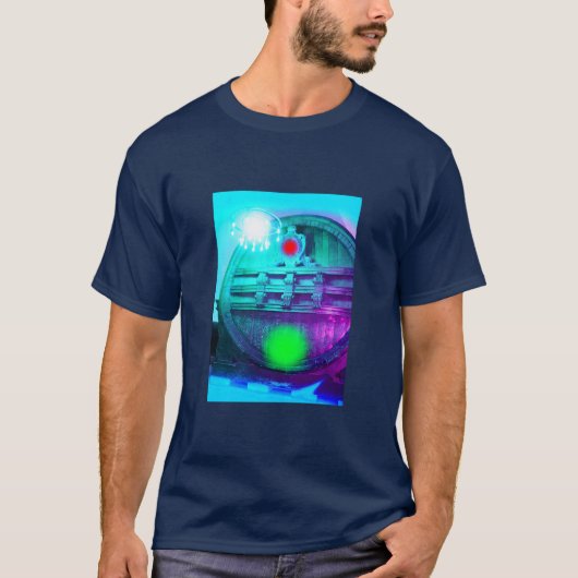 Funky blue vault art mode t-shirt (Voorkant)
