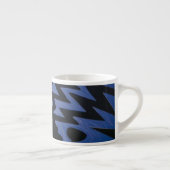 Funky Blue Zigzag Specialty Mok (Rechts)