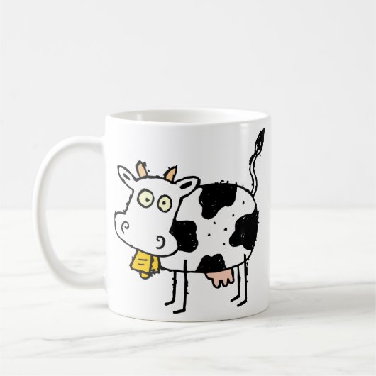 Funky Boerderij Cow  Kinder koffie Mok (Links)