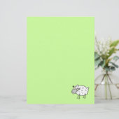 Funky Boerderij Sheep Recycling Letterhead Paper (Staand voorkant)
