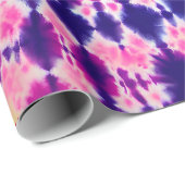 Funky Bohemian Batik Tie Dye Abstracte kunst Cadeaupapier (Rol Hoek)