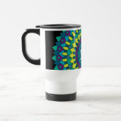 Funky Bohemian Flower Petals monogram Reisbeker (Links)