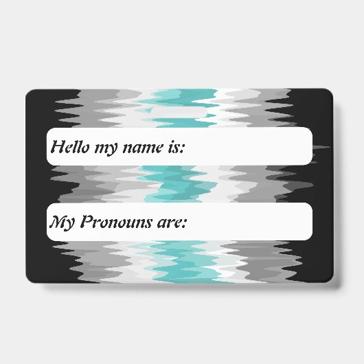 Funky Boho Aanpasbare Libramannelijke Pride Vlag Badge (Voorzijde)