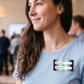 Funky Boho Aanpasbare Libramannelijke Pride Vlag Naambadge