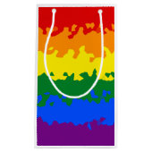 Funky Boho Abstract Gay Rainbow Mosaic Pride Flag Klein Cadeauzakje (Voorkant)