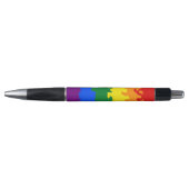 Funky Boho Abstract Gay Rainbow Mosaic Pride Flag Pen (Voorkant)