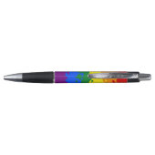 Funky Boho Abstract Gay Rainbow Mosaic Pride Flag Pen (Achterkant)
