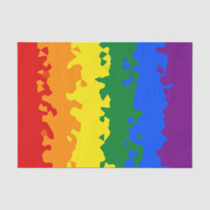 Funky Boho Abstract Gay Rainbow Mosaic Pride Flag Tissuepapier