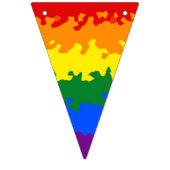 Funky Boho Abstract Gay Rainbow Mosaic Pride Flag Vlaggetjes (Tweede vlag)