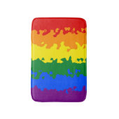 Funky Boho Abstract Gay Regenboog Mozaïek Pride Vl Badmat (Voorkant Verticaal)