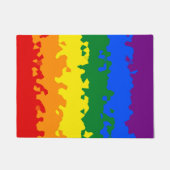 Funky Boho Abstract Gay Regenboog Mozaïek Pride Vl Deurmat (Voorkant)