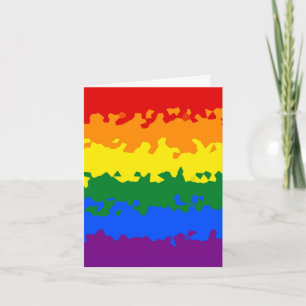 Funky Boho Abstract Gay Regenboog Mozaïek Pride Vl Kaart