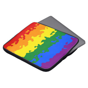 Funky Boho Abstract Gay Regenboog Mozaïek Pride Vl Laptop Sleeve