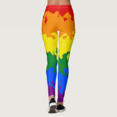 Funky Boho Abstract Gay Regenboog Mozaïek Pride Vl Leggings (Achterkant)