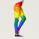 Funky Boho Abstract Gay Regenboog Mozaïek Pride Vl Leggings (Rechts)