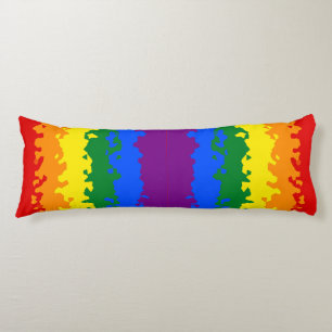 Funky Boho Abstract Gay Regenboog Mozaïek Pride Vl Lichaamskussen