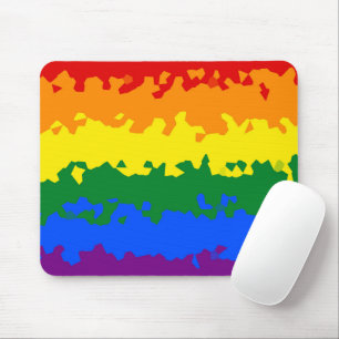Funky Boho Abstract Gay Regenboog Mozaïek Pride Vl Muismat