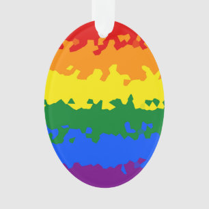 Funky Boho Abstract Gay Regenboog Mozaïek Pride Vl Ornament