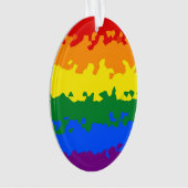 Funky Boho Abstract Gay Regenboog Mozaïek Pride Vl Ornament (voorkant)