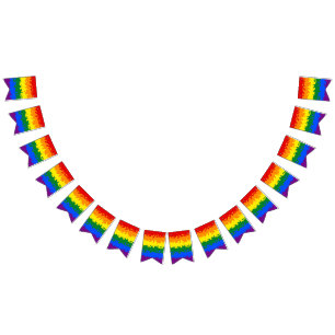 Funky Boho Abstract Gay Regenboog Mozaïek Pride Vl Vlaggetjes