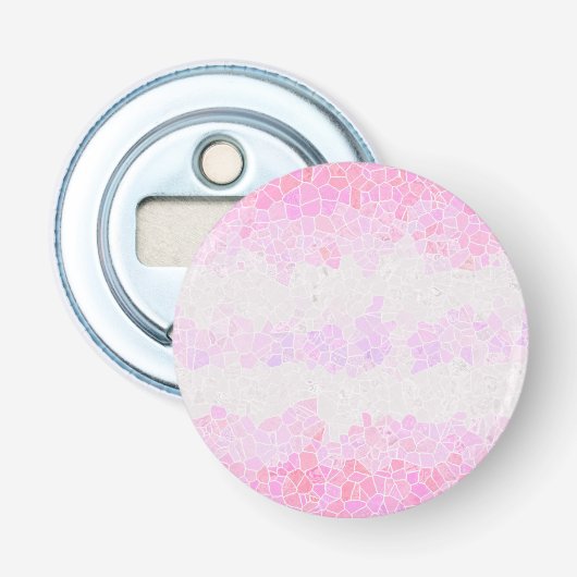 Funky Boho Abstract Mozaïek Pomoseksuele Vlag Button Flesopener (Voorkant)