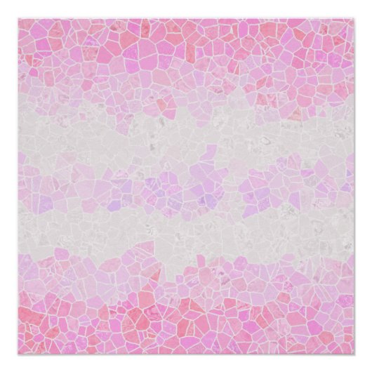 Funky Boho Abstract Mozaïek Pomoseksuele Vlag Perfect Poster (Voorkant)
