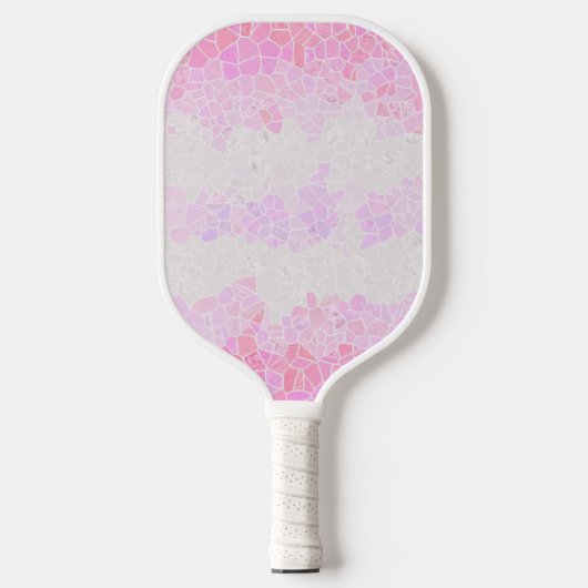 Funky Boho Abstract Mozaïek Pomoseksuele Vlag Pickleball Paddle (Voorkant)