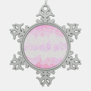 Funky Boho Abstract Mozaïek Pomoseksuele Vlag Tin Sneeuwvlok Ornament