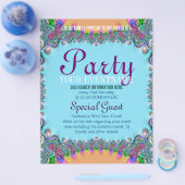 Funky Boho Circus Fun Ready Made Flyers (Enkel)