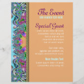 Funky Boho Circus Pret-gemaakte flyers (Achterkant)