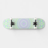 Funky Boho Eclectisch Pastel Trippy Hippie Mandala Persoonlijk Skateboard (Horizontaal)