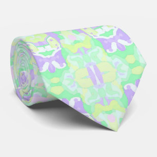 Funky Boho Eclectische Pastel Trippy Hippie Mandal Stropdas