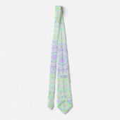 Funky Boho Eclectische Pastel Trippy Hippie Mandal Stropdas (Achterkant)