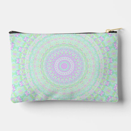 Funky Boho Muted Pastel Trippy Hippie Mandala Etui (Achterkant)