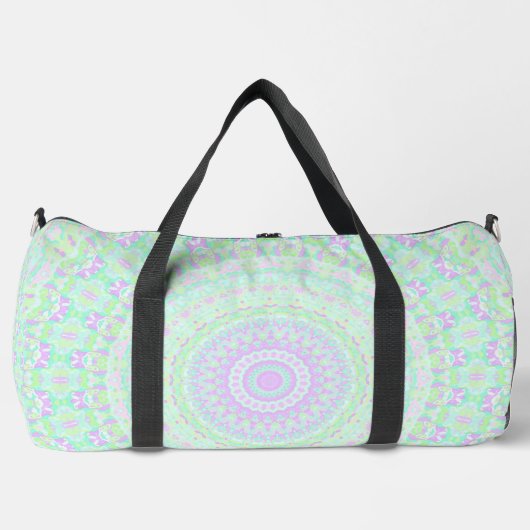 Funky Boho Muted Pastel Trippy Hippie Mandala Plunjezak (Voorkant)