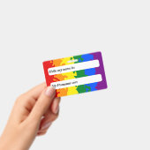 Funky Boho Rainbow  Gay Pride Flag Badge (Handheld)