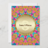 Funky Boho Rave Glam Menu Sjabloon (Achterkant)