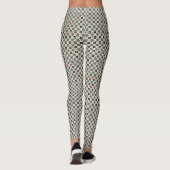Funky Boho Retro Lieve Abstract Kerstpatroon Leggings (Achterkant)